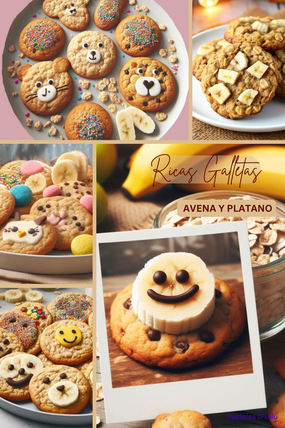 Exquisitas Galletas Saludables de Avena y Plátano Sin Azúcar